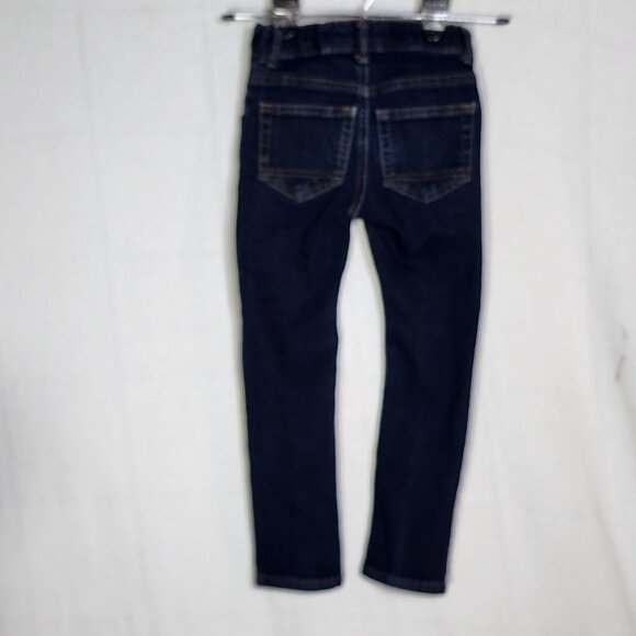 Cat and Jack Dark Wash Denim Slip On Adjustable Waist Stretch Skinny Jeans Sz 5T - Picture 9 of 16